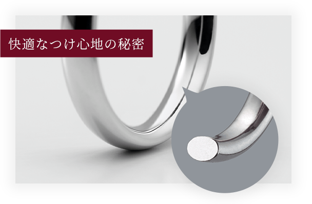 快適なつけ心地の秘密
