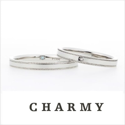 CHARMYの、シルバーのコンビリング